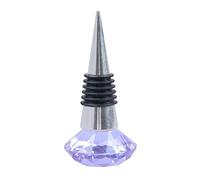 HYFEUOKF Tapón de Vino Reutilizable, sellador de Botellas, tapón de Corcho, tapón de Botella de Vino de Silicona y Metal, Botella de champán y Vino(Purple)