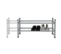 Hyfive Zapatero extensible de 2 niveles, organizador de almacenamiento de zapatos, para pasillo, armario, ahorra espacio