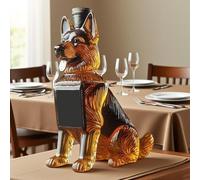 HYFZXWX Decantador de Whisky 300ML - Escultura Artística con Forma de Perro, Botella de Cristal para Whisky y Vino vino/G/18x6.2