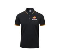 HYFZXWX Polos Solapa Liso Rep-sol Impresión Camiseta De Manga Corta Top Hombres Y Mujeres Algodón Trabajo Casual deportes/C/M