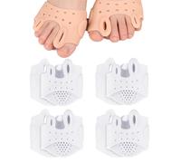 Hyger Silicone Toe Separators for Women,Hyger Toe Separators,2025 New Hygger Toe Separators for Men Dan Women, Thickened Center of Foot for Shock Absorption,Breathable, Soft (4PCS White)