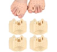 Hyger Silicone Toe Separators for Women,Hyger Toe Separators,2025 New Hygger Toe Separators for Men Dan Women, Thickened Center of Foot for Shock Absorption,Breathable, Soft (4PCS Off-white)
