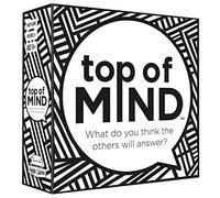 Hygge Games Top of Mind - ¿Qué Crees Que responderán los demás? - Juego Familiar, Blanco y Negro, tamaño de la Caja: 5.7 x 5.7 x 1.8 Pulgadas
