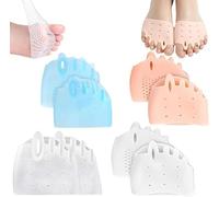 Hyggear - Separador de dedos de silicona, separadores de dedos, separadores de dedos de pedicura, separadores de dedos de silicona, cojines de bola de pie, transpirable y suave, para hombres y mujeres