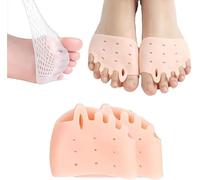 Hyggear - Separador de dedos de silicona, separadores de dedos, separadores de dedos de pedicura, separadores de dedos de silicona, cojines de bola de pie, transpirable y suave, para hombres y mujeres