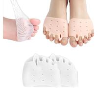 Hyggear - Separador de dedos de silicona, separadores de dedos, separadores de dedos de pedicura, separadores de dedos de silicona, cojines de bola de pie, transpirable y suave, para hombres y mujeres