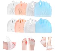 Hyggear Separadores de dedos de silicona - Separadores de dedos Hygear 2025 para correctores de pies superpuestos, separadores de dedos suaves y transpirables para hombres y mujeres (4 pares)