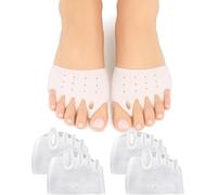 Hyggear Separadores de dedos de silicona - Separadores de dedos Hygear 2025 para correctores de pies superpuestos, separadores de dedos suaves y transpirables para hombres y mujeres (transparente)