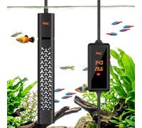 Hygger 200W Calentador Acuario Sumergible, Controlador Digital Externo y Memoria de Corte de Corriente | Calentador Acuario con apagado anti-sequedad automático, resistente a la corrosión para acuarios, tanques de 75-151L
