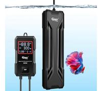 hygger Calentador de acuario de 500 W, calentador sumergible mejorado con sistema de doble protección y pantalla digital LED, con función de apagado automático, para tanque de agua dulce y salada de