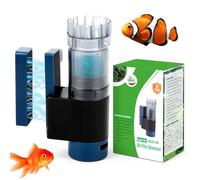 Hygger CO2 Desnatador de superficie de acuario, caudal de 90 GPH, ideal para agua dulce y agua salada, 5 W, eliminación eficiente de residuos