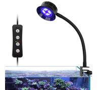 Hygger Luz Acuario Led, 30W Luz Led Acuario Marino Reef, Luz Acuario Marino Coral Iluminación para Acuario de Peces de Brillo Ajustable con 3 Configuraciones de Sincronización para Coral Marine Tank