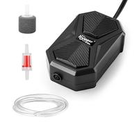 hygger Mini Bomba de Aire para Acuario, 2.5W Pequeña Bomba de Aire de Una Salida con Accesorios, 9.5GPH Fish Tank Air Pump Apta para Acuarios up to 45L