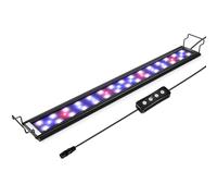 hygger Regulable Lampara LED Acuario con Temporizador, Luz LED con Soporte Ajustable(14W, 41-61cm)