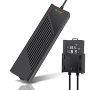 Hygger Sumergible Calentador de Acuario,Calentador de Pecera con Digital Pantalla,500W Adjustable Termostato de Calentador Fish Tank Heater para Tanque de Agua Dulce de 250-343L