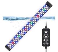 Hygger Sumergible Luz Acuario Led,24/7 Espectro Completo Iluminación para Acuario,24W Submersible Led Aquarium Light Fish Tank Light con 9 Colores de 71-137cm Tank