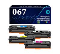 Hyggetech 067 Tóner Compatible con Canon 067 067H Tóner para i-SENSYS MF655CDW MF657CDW LBP631CW LBP633CDW MF651CW (Negro, Cian, Amarillo, Magenta, 4 Unidades)