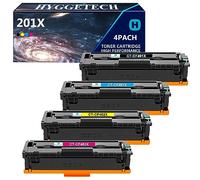 Hyggetech 201X Toner Compatible para HP 201X CF400X 201A CF400X CF401X CF402X CF403X Toner para HP Color Laserjet Pro MFP M252n M252 M277dw M277 M252dw M277 M274n M277c6