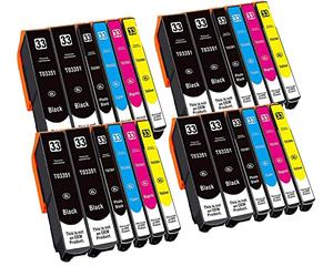 Hyggetech 33XL Cartuchos de Tinta compatibles con Epson 33XL T3351 T3361 T3362 T3363 T3364 Compatible con Epson Expression Premium XP-7100 XP-540 XP-530 XP-640 XP-830 XP-900 XP-630 XP-635 XP-645