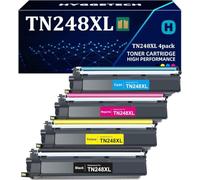 Hyggetech TN248XL Tóner Compatible con Brother TN248XL TN248 TN-248XL, para Brother MFC-L3760CDW, MFC-L3740CDW/CDWE, MFC-L8340CDW, MFC-L8390CDW, HL-L3220CWE, HL-L3240CDW, DCP-L3520CDWE, DCP-L3560CDW