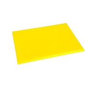 Hygiplas Tabla de cortar pequeña de alta densidad, color amarillo, 12 x 305 x 229 mm