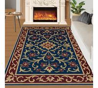 HYGIUID Camino de cocina bohemio - 80 x 150 cm, opulento clásico floral, alfombra de dormitorio vintage de vid real, antideslizante, antifatiga, para pasillo, entrada y pasillo