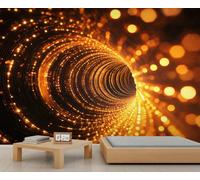 HYGIUID - Mural de túnel de luz, papel tapiz de espacio misterioso, tecnología genial, mural de pared gigante para el hogar, sala de estar, comedor, decoración de pared (no autoadhesivo)