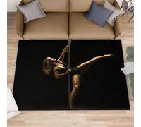HYGIUID Sexy Woman - Alfombra grande para sala de estar, 160 x 230 cm, potente estética, para dormitorio, baile, arte, suelo, no se desprende, para guardería, oficina, sala de juegos infantil