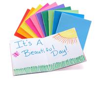 Hygloss Blank Books for Journaling Sketching Writing & More - for Arts & Crafts 5.5 x 8.5 Inches-20 Pack 10 Assorted Bright Fun Colors