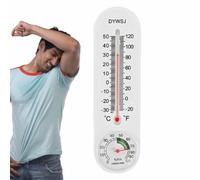 Hygrometer Gauge - Room Thermometer, Mechanical Wall Humidity Monitor | Mechanical Physical Sensing | Patio Greenhouse Cellars, Battery Free double Measurement Display For Precise Climate Monitor