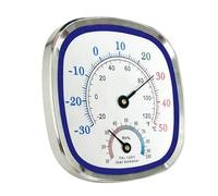 Hygrometer Temperature Gauge - Desktop Climate Monitor, Indoor Humidity Reader with Clear Dials, Room Temperature Indicator with Compact Frame, Home Environment Accessory Minimal Style, Bedroom Use