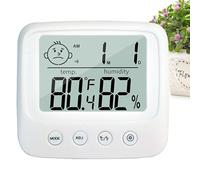 Hygromètre Numérique Intérieur - Compteur Température Et Humidité -50 À 70 ℃ - Écran LCD Avec Icônes Visage - Capteur Précis Pour Maison, Chambre, Reptile, Bureau, Jardin, Salle De Sport