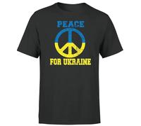 HYGV22DCV Ukraine Flag Free Ukrainian Peace Pray For Ukraine Mens T Shirt Black L