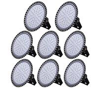 HYHDDM Foco UFO de 300 W for almacén, 24 000 lm, 6500 K, IP65, for garaje, fábrica, taller, gimnasio, 110-240 V, homologado CE(8pcs)