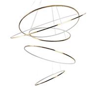 HYHDDM Lámpara de araña moderna de lujo: lámpara minimalista for dúplex, sala de estar de villa y escalera circular.