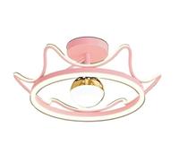 HYHDDM Proyector de luz LED de techo for niños - Diseño Crown, montaje semiempotrado, ideal for guardería y dormitorio infantil.(Pink)