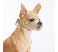 HYHIOTS Bozal para perros pequeños y medianos, protección contra cebo venenoso, evita que se coman ladridos para chihuahua, Shih Tzu Bulldog y Pitbull (caqui, M)