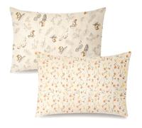 HYHIOTS Fundas de almohada de muselina de algodón, paquete de 2 fundas de almohada para niños, fundas de almohada de viaje para niños pequeños, cierre de sobre, para 33 x 45 cm, 35 x 48 cm, 30 x 40 cm