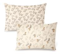 HYHIOTS Fundas de almohada de muselina de algodón, paquete de 2 fundas de almohada para niños, fundas de almohada de viaje para niños pequeños, cierre de sobre, para 33 x 45 cm, 35 x 48 cm, 30 x 40 cm