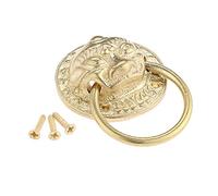 HYHJYMG 1 Pieza 35 * 50 mm Muebles Vintage de latón Cabeza de león Anillo de caída Tiradores Perilla del cajón Manija del aparador del gabinete Aldaba de Puerta de Hardware Chino, A