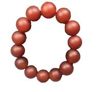 HYHJYMG Brazalete de Cuentas Dzi de ágata roja tibetana Pulsera de Cuentas Dzi de Nueve Ojos
