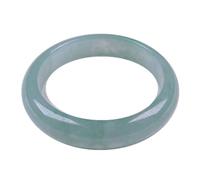 HYHJYMG Brazalete Verde Flotante de Semillas de Hielo de Jade Natural, Pulsera de Jade Fengshui de 58-62mm para Mujer, Pulsera Genuina