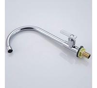 HYHJYMG Grifo de Lavado de Cocina 360 Retitable Rettable Single Cold Brass Brass Chrome grifos