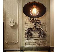 HYHJYMG Lámparas, Victoria Water Tip Tip Splique Industrial Retro Art Robot Light Wall Light Vapor Punk Punk Copper Metal Tipa de Pared Sombra Compatible con Corredor de Dormitorio de Regalo de