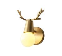 HYHJYMG Ligera de Pared Moderna, luz de la Pared Europea - Moderna - lámpara de Muro de Muro de Metal lámpara de Cobre Cabeza TV en Segundo Plano Linterna de Pared de la Pared de la Sala de Estar del