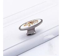 HYHJYMG Manija de cerámica de Flor de Oro Europea, Perilla de Puerta de Armario Simple Moderna, Tiradores Antiguos clásicos, 701,96 MM GP