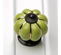 HYHJYMG Manija de Muebles Vintage Perillas de Puerta de cerámica de Calabaza Perillas y manijas de gabinete para Muebles Cajón Armario Tirador de Cocina,D