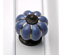 HYHJYMG Manija de Muebles Vintage Perillas de Puerta de cerámica de Calabaza Perillas y manijas de gabinete para Muebles Cajón Armario Tirador de Cocina,D