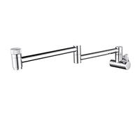 HYHJYMG Maricón de la Olla Grifo de Grifo de la Pared Grifo de Cocina Plegable Grifo de Cocina giratriz giratoria de la Cocina giratriz de la Cocina del Brazalete Doble