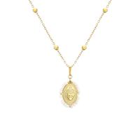 HYHJYMG Muti Beads Collar Sacred Heart para Mujeres Hombres, Vintage Sagrado Color de Collar de Jesús - Colgante de Colorido Corazón Sagrado, Collar de Corazón de Jesús para cumpleaños de Navidad